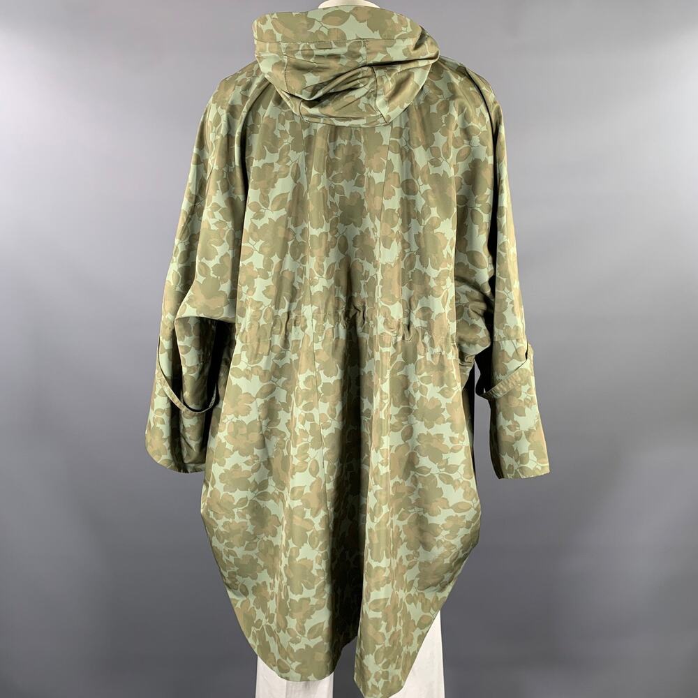 DESCENDANT OF THIEVES Size XXL Green Leaves Polyester Jacket - Picture 4 of 5